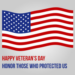 colored background with text for veterans day vector image