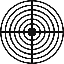 cross aim target icon simple style vector image