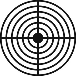 cross aim target icon simple style vector