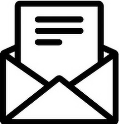message flat web icon concept vector image