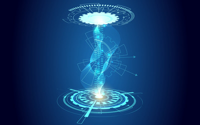 abstract technology background with binary code vector image