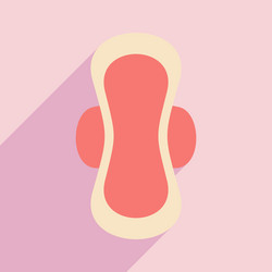flat with shadow icon and mobile application vector image