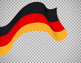 Germany flag on transparent background vector