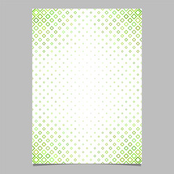 green diagonal square pattern brochure background vector image