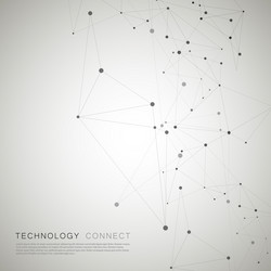 modern design with connect elements vector image