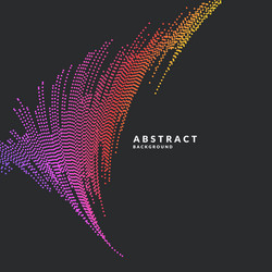 Abstract background with a colored dynamic vector