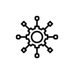algorithm icon isolated on white background vector image