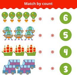 counting game for children count items vector image