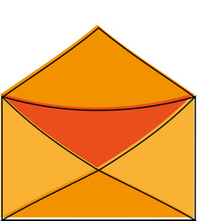 open message envelope icon imag vector image