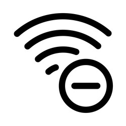 removal of a faulty internet connection vector image