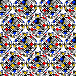 design seamless colorful mosaic geometric pattern vector image