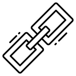link icon for graphic and web design vector image