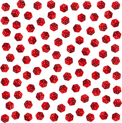 Red Dice Pattern - Seamless Background vector image