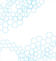 abstract molecular structure background vector image