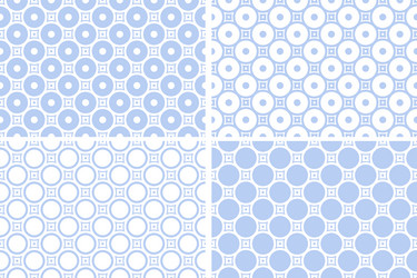 Geometric Circle Patterns vector image