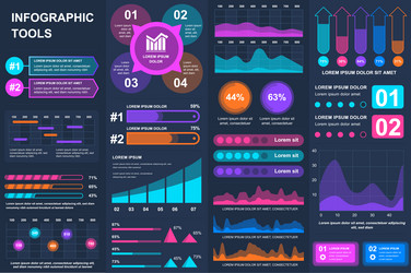 bundle infographic ui ux kit elements vector image