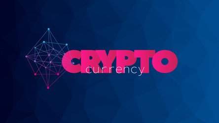 cryptocurrency blockchain technology pattern vector image