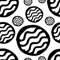 hand drawn seamless abstract pattern vector image