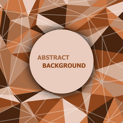 Brown Polygon Abstract Background vector image
