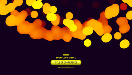 click here button abstract wavy background vector image