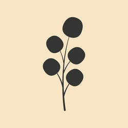 flat in black and white mobile application branch vector image