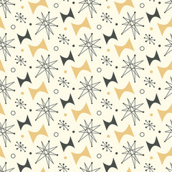 Mid century modern seamless pattern Royalty Free Vector