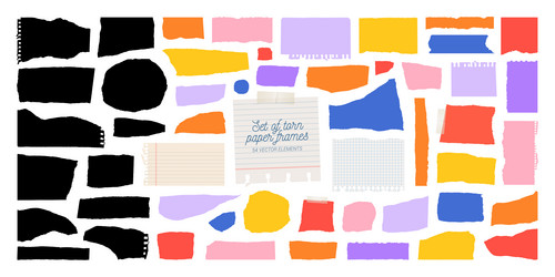 paper for notes big collection blank notepad vector image