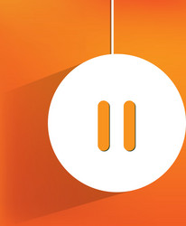 Pause Icon - Web and Media vector image