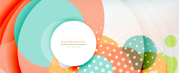 trendy simple circle abstract background dynamic vector image