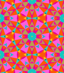 Multicolor geometric pattern in bright color vector