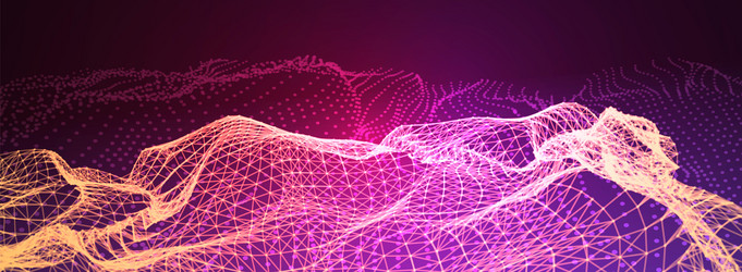 Neural Network Abstract Technology vector image
