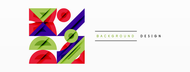 abstract geometric background with shapes vector image