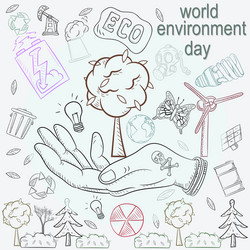 contour design various objects human vector image