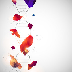 dna molecules science template abstract vector image