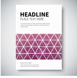 cover design with abstract colorful triangulated vector image