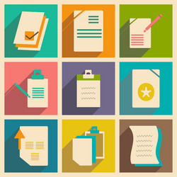 flat with shadow concept and mobile application vector image