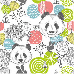 seamless pattern with abstract design elements vector image