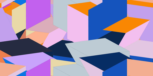 3d isometric background pattern geometric vector image
