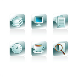 business icons set vector