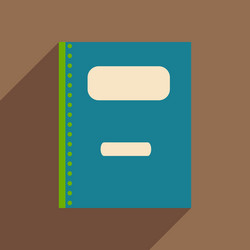 flat with shadow icon and mobile application vector image