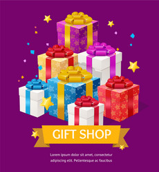 gift shop ad vector