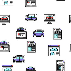 modeling engineering seamless pattern vector image