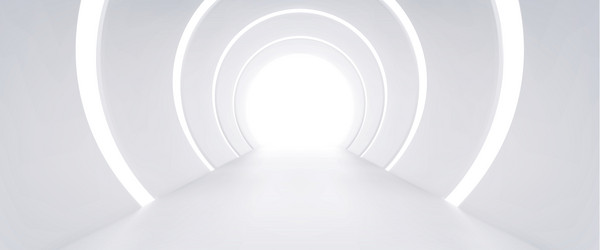 White Abstract Corridor Render vector image