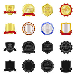 isolated object emblem and badge icon vector image