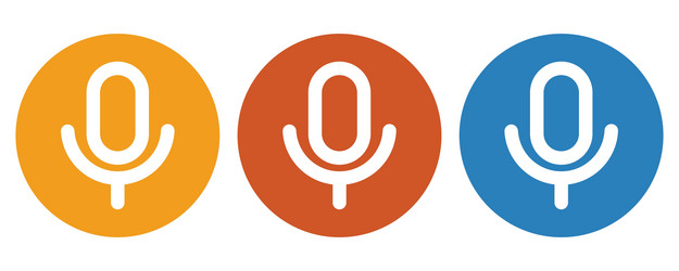 Microphone icon vector