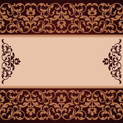 Ornate Baroque Floral Background Vector Image
