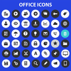 big ui ux and office icon set vector image