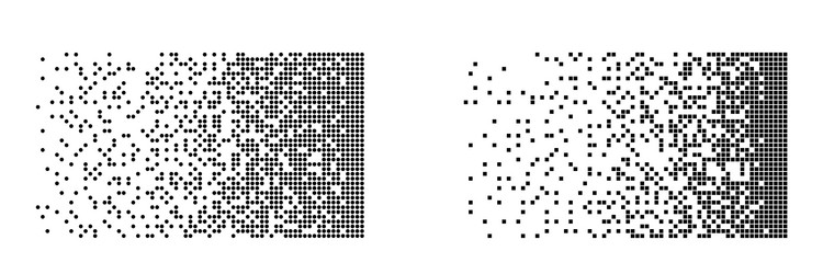 Data Fragmentation - Pixel Breakdown vector image