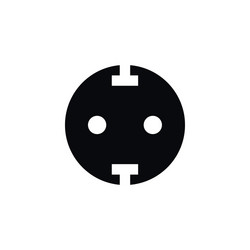 isolated unplugged icon socket element can vector image