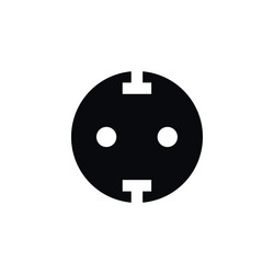 Isolated unplugged icon socket element can vector